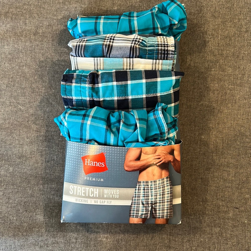 Hanes Premium Stretch Boxers Size Small NWT
